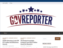 Tablet Screenshot of govreporter.com